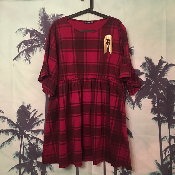 ASOS Curve Dresses & Skirts - ASOS Red Plaid Dress retrofitted by Bianca V.